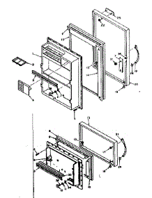 Door Parts parts for Kenmore Refrigerator 106.6675241 (1066675241, 106 6675241) from AppliancePartsPros.com