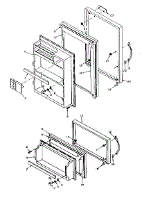 Door Parts parts for Kenmore Refrigerator 106.6675301 (1066675301, 106 6675301) from AppliancePartsPros.com