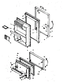 Door Parts parts for Kenmore Refrigerator 106.6675411 (1066675411, 106 6675411) from AppliancePartsPros.com