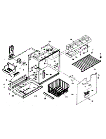 Freezer Section Parts parts for Kenmore Refrigerator 106.6675431 (1066675431, 106 6675431) from AppliancePartsPros.com