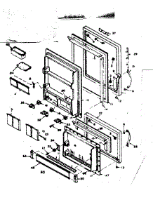 Door Parts parts for Kenmore Refrigerator 106.6675611 (1066675611, 106 6675611) from AppliancePartsPros.com