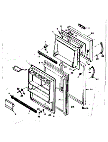 Door Parts parts for Kenmore Refrigerator 106.6676100 (1066676100, 106 6676100) from AppliancePartsPros.com