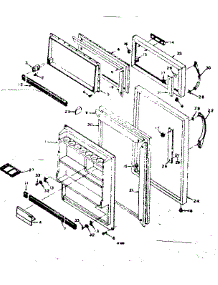 Door Parts parts for Kenmore Refrigerator 106.6676231 (1066676231, 106 6676231) from AppliancePartsPros.com