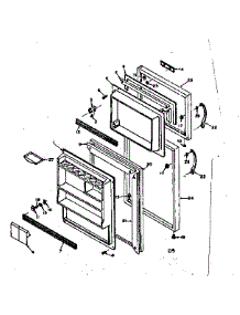 Door Parts parts for Kenmore Refrigerator 106.6676310 (1066676310, 106 6676310) from AppliancePartsPros.com