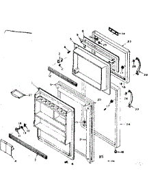 Refrigerator Door Parts parts for Kenmore Refrigerator 106.6676321 (1066676321, 106 6676321) from AppliancePartsPros.com