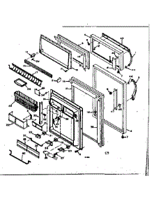 Door Parts parts for Kenmore Refrigerator 106.6676572 (1066676572, 106 6676572) from AppliancePartsPros.com
