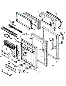 Door Parts parts for Kenmore Refrigerator 106.6676651 (1066676651, 106 6676651) from AppliancePartsPros.com