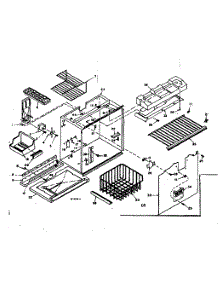 Freezer Section parts for Kenmore Refrigerator 106.6677001 (1066677001, 106 6677001) from AppliancePartsPros.com