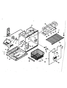 Freezer Section Parts parts for Kenmore Refrigerator 106.6677110 (1066677110, 106 6677110) from AppliancePartsPros.com