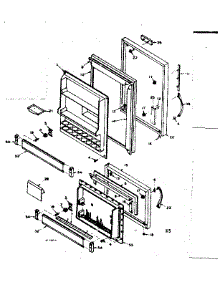 Door Parts parts for Kenmore Refrigerator 106.6677411 (1066677411, 106 6677411) from AppliancePartsPros.com