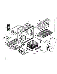 Freezer Section parts for Kenmore Refrigerator 106.6677621 (1066677621, 106 6677621) from AppliancePartsPros.com