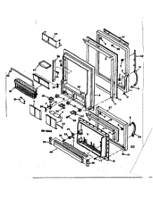 Door Parts parts for Kenmore Refrigerator 106.6677642 (1066677642, 106 6677642) from AppliancePartsPros.com