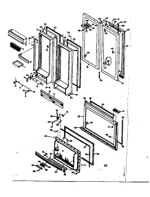Door Parts parts for Kenmore Refrigerator 106.6677800 (1066677800, 106 6677800) from AppliancePartsPros.com