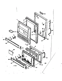 Door Parts parts for Kenmore Refrigerator 106.6678431 (1066678431, 106 6678431) from AppliancePartsPros.com