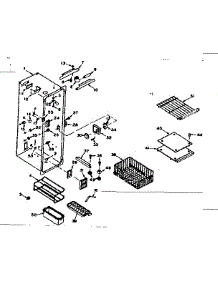Freezer Section parts for Kenmore Refrigerator 106.6679021 (1066679021, 106 6679021) from AppliancePartsPros.com