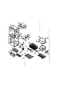 Freezer Section parts for Kenmore Refrigerator 106.6679120 (1066679120, 106 6679120) from AppliancePartsPros.com