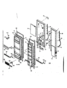 Door parts for Kenmore Refrigerator 106.6679120 (1066679120, 106 6679120) from AppliancePartsPros.com