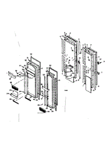 Door Parts parts for Kenmore Refrigerator 106.6679301 (1066679301, 106 6679301) from AppliancePartsPros.com