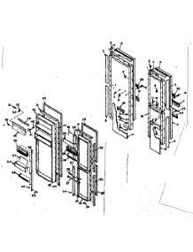 Door Parts parts for Kenmore Refrigerator 106.6679801 (1066679801, 106 6679801) from AppliancePartsPros.com