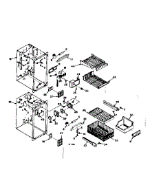 Freezer Section Parts parts for Kenmore Refrigerator 106.6679802 (1066679802, 106 6679802) from AppliancePartsPros.com