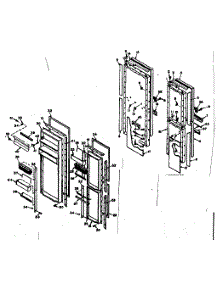 Door Parts parts for Kenmore Refrigerator 106.6679860 (1066679860, 106 6679860) from AppliancePartsPros.com