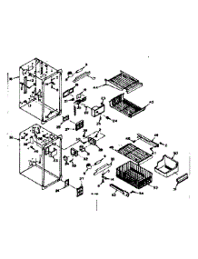 Freezer Section Parts parts for Kenmore Refrigerator 106.6679861 (1066679861, 106 6679861) from AppliancePartsPros.com