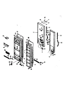 Door Parts parts for Kenmore Refrigerator 106.6680200 (1066680200, 106 6680200) from AppliancePartsPros.com