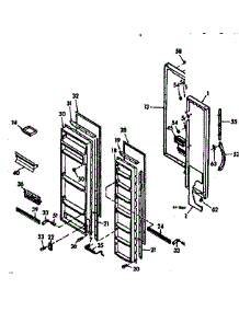 Door Parts parts for Kenmore Refrigerator 106.6680269 (1066680269, 106 6680269) from AppliancePartsPros.com