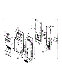 Door Parts parts for Kenmore Refrigerator 106.6680340 (1066680340, 106 6680340) from AppliancePartsPros.com