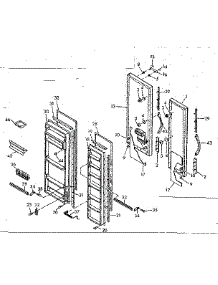 Door Parts parts for Kenmore Refrigerator 106.6680640 (1066680640, 106 6680640) from AppliancePartsPros.com
