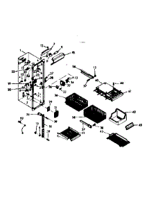 Freezer Section Parts parts for Kenmore Refrigerator 106.6680722 (1066680722, 106 6680722) from AppliancePartsPros.com