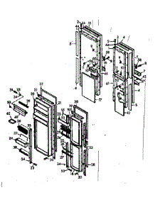 Door Parts parts for Kenmore Refrigerator 106.6680820 (1066680820, 106 6680820) from AppliancePartsPros.com