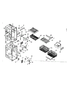 Freezer Section Parts parts for Kenmore Refrigerator 106.6680824 (1066680824, 106 6680824) from AppliancePartsPros.com