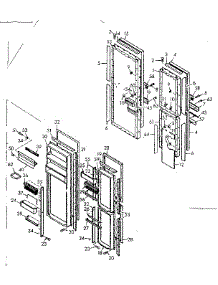 Door Parts parts for Kenmore Refrigerator 106.6680824 (1066680824, 106 6680824) from AppliancePartsPros.com