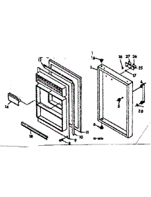 Door Parts parts for Kenmore Refrigerator 106.6681034 (1066681034, 106 6681034) from AppliancePartsPros.com