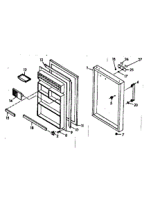 Door Parts parts for Kenmore Refrigerator 106.6681110 (1066681110, 106 6681110) from AppliancePartsPros.com