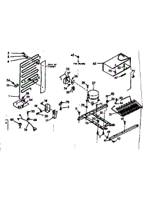 Unit Parts parts for Kenmore Refrigerator 106.6681110 (1066681110, 106 6681110) from AppliancePartsPros.com