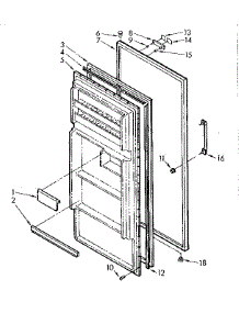 Door Parts parts for Kenmore Refrigerator 106.6681931 (1066681931, 106 6681931) from AppliancePartsPros.com