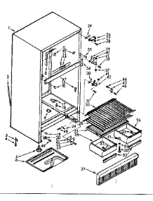 Cabinet Parts parts for Kenmore Refrigerator 106.6682112 (1066682112, 106 6682112) from AppliancePartsPros.com