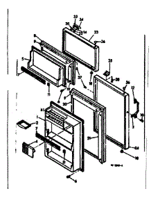 Door Parts parts for Kenmore Refrigerator 106.6682372 (1066682372, 106 6682372) from AppliancePartsPros.com