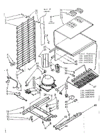 Unit Parts parts for Kenmore Refrigerator 106.6682850 (1066682850, 106 6682850) from AppliancePartsPros.com