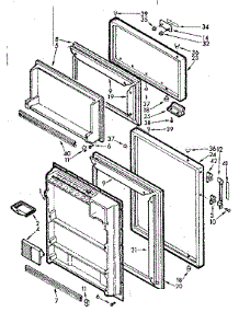 Door Parts parts for Kenmore Refrigerator 106.6683143 (1066683143, 106 6683143) from AppliancePartsPros.com