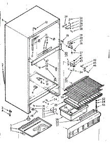 Cabinet Parts parts for Kenmore Refrigerator 106.6683161 (1066683161, 106 6683161) from AppliancePartsPros.com