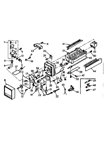 Ice Maker Parts parts for Kenmore Refrigerator 106.6683400 (1066683400, 106 6683400) from AppliancePartsPros.com