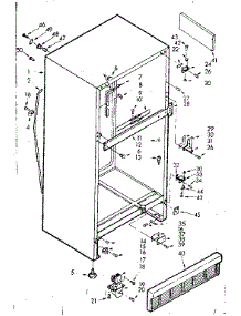 Cabinet Parts parts for Kenmore Refrigerator 106.6684141 (1066684141, 106 6684141) from AppliancePartsPros.com