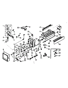 Ice Maker Parts parts for Kenmore Refrigerator 106.6684400 (1066684400, 106 6684400) from AppliancePartsPros.com