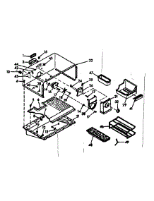 Freezer Section Parts parts for Kenmore Refrigerator 106.6684400 (1066684400, 106 6684400) from AppliancePartsPros.com