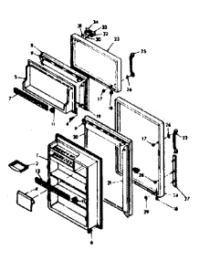 Door Parts parts for Kenmore Refrigerator 106.6684441 (1066684441, 106 6684441) from AppliancePartsPros.com