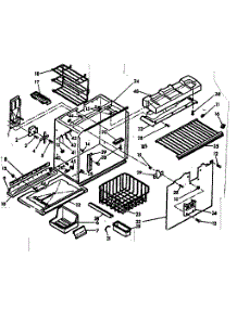 Freezer Section Parts parts for Kenmore Refrigerator 106.6685420 (1066685420, 106 6685420) from AppliancePartsPros.com