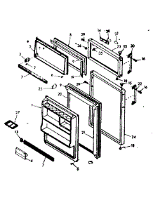 Door Parts parts for Kenmore Refrigerator 106.6686100 (1066686100, 106 6686100) from AppliancePartsPros.com